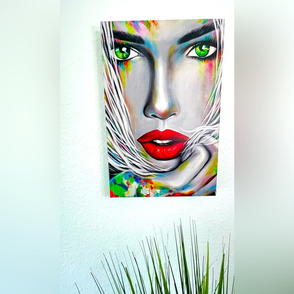 💕iCANVAS💕 Art By Natmir Lura -Beautiful canvas! W 12” W x 18” H - Picture 2 of 6